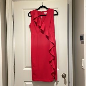 Calvin Klein Ruffle Dress Brand New!!!